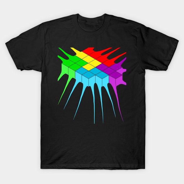 Tetris Melt 2 T-Shirt by Shrenk